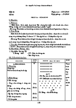 Giáo án Thể dục Lớp 8 - Tuần 26 - Năm học 2015-2016 - Nguyễn Thị Trang